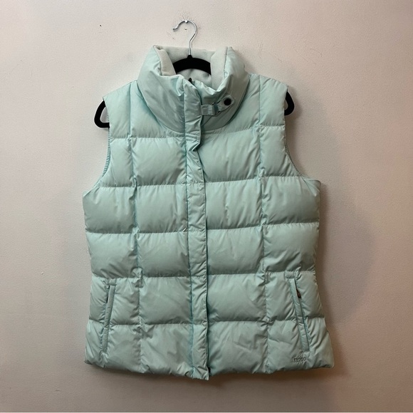 Eddie Bauer Goose Down Puffer Vest 700 Fill Power Women's Size L Light Teal - Picture 1 of 11